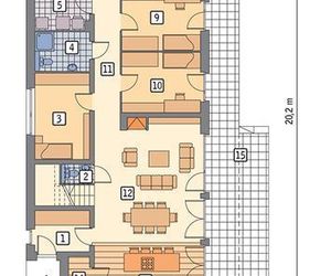 Projekt domu EC383 Nowatorski (z wentylacją mechaniczną i rekuperacją)