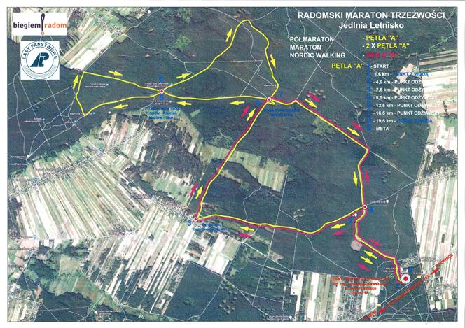 MAPA bieg trzeźwości