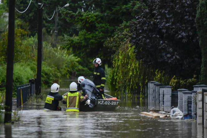 Czechowice Dziedzice. Ewakuacja mieszkańców z zalanych terenów