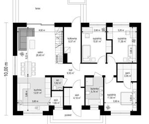 Projekt domu Ekonomiczny 2 od Muratora - wizualizacje oraz plany