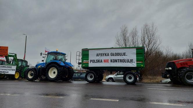 Protest rolników Zamość 2024