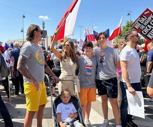 Małgorzata Rozenek i Radosław Majdan na Marszu 4 czerwca