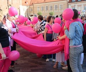 W centrum Lublina królował róż! Przez miasto przeszedł Marsz Różowej Wstążki