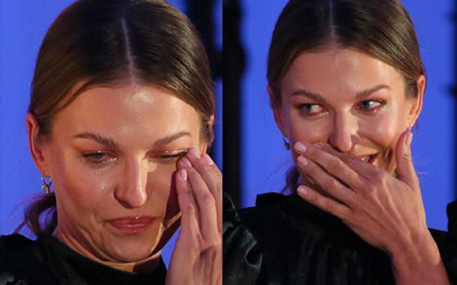 Anna Lewandowska zalała się łzami