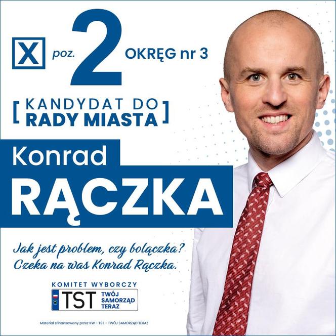 RĄCZKA Konrad Kandydat do Rady Miejskiej w Starachowicach