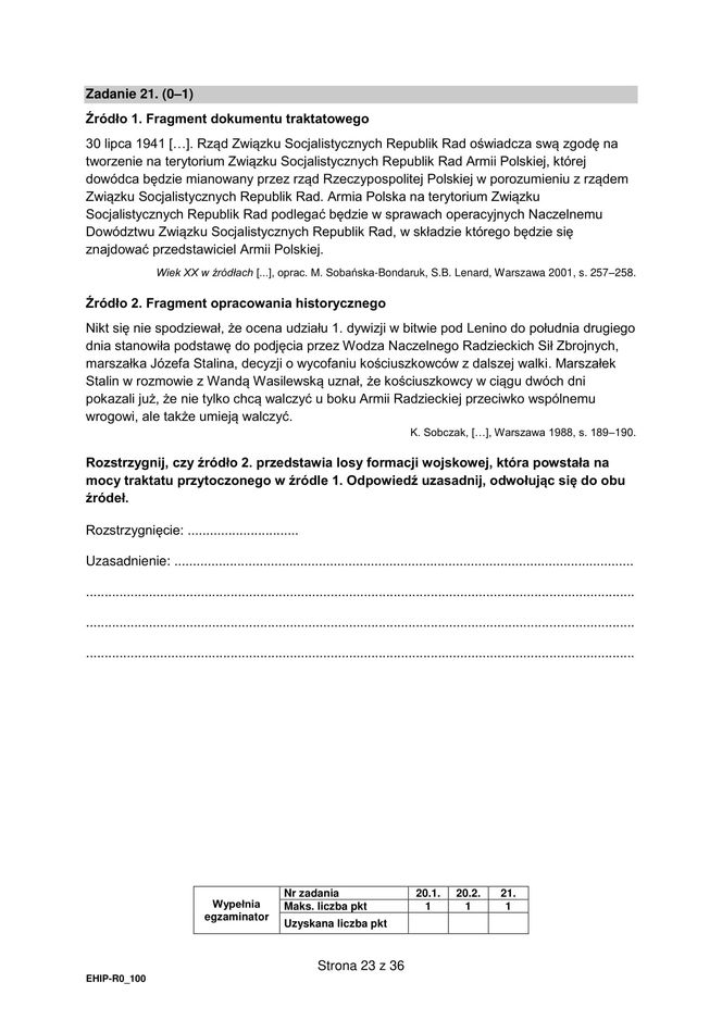 Matura 2025 historia rozszerzona - arkusz CKE 19.05.2025 - Formuła 2015