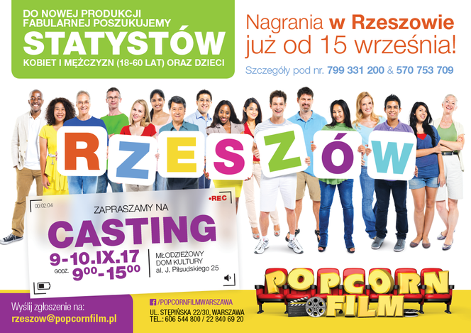 Casting odbywa się w Młodzieżowym Domu Kultury