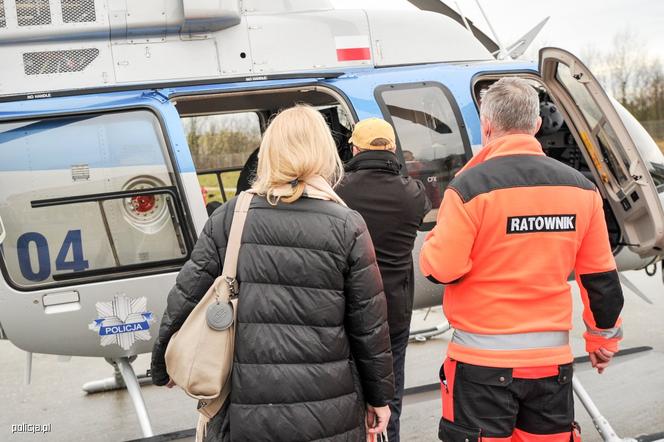 Policyjni lotnicy smigłowcem z lubuskiego do Wrocławia transportowali dla niej serce