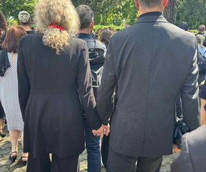 Michał Czernecki z nową partnerką na pogrzebie Joanny Kołaczkowskiej