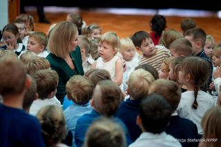 Marta Nawrocka czyta Misia Uszatka