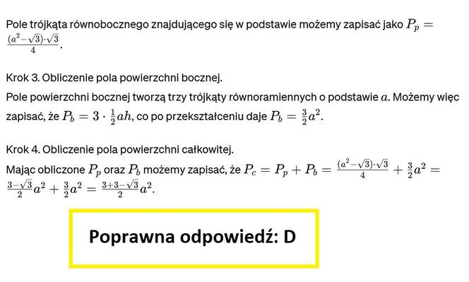 Przykłady z egzaminu maturalnego