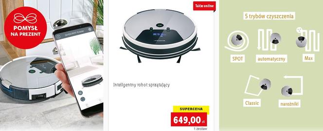 inteligentny robot sprzątający SilverCrest, w cenie 649 zł/1 zestaw.