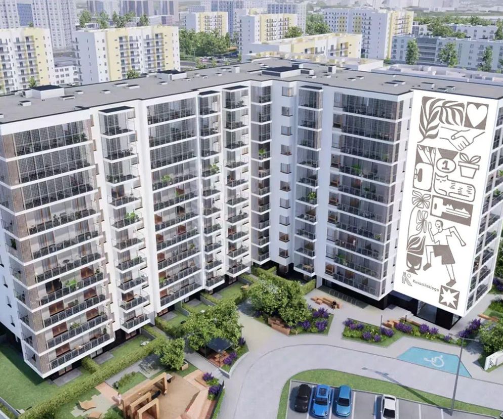 Tak będzie wyglądać mural na gdańskim osiedlu Kusocińskiego od Unidevelopment SA