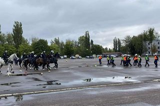 Ćwiczenia policjantów i strażników miejskich