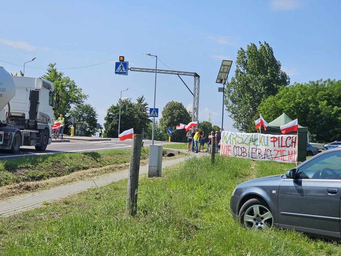 Protest mieszkańców Duńkowiczek