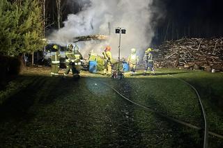 Tragiczny pożar i makabryczne odkrycie w budynku gospodarczym