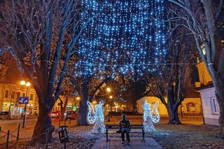 Iluminacje świąteczne w Siedlcach będzie można podziwiać co najmniej do 6 stycznia