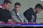 Marc-Andre ter Stegen, Fermin Lopez i Joan Garcia podzcas meczu FC Barcelona- PSG