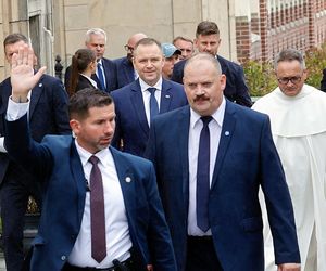 Prezydent na dożynkach.