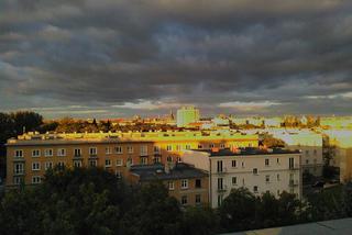 Widok z dachu na Rycerskiej