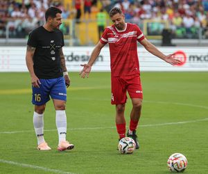 Ronaldinho na Stadionie Śląskim w meczu gwiazd Polska - Brazylia