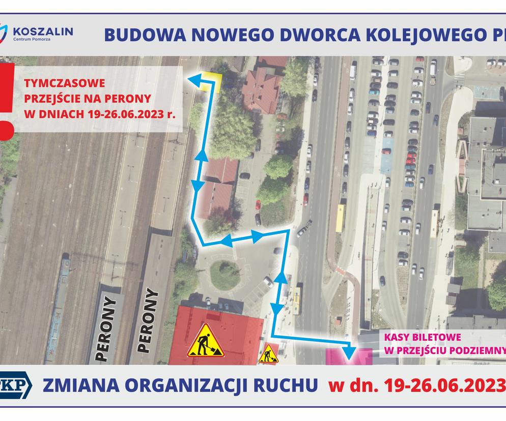 Zmiany na dwrcu PKP w Koszalinie