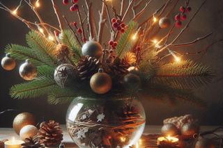 Wazon świąteczny na stół