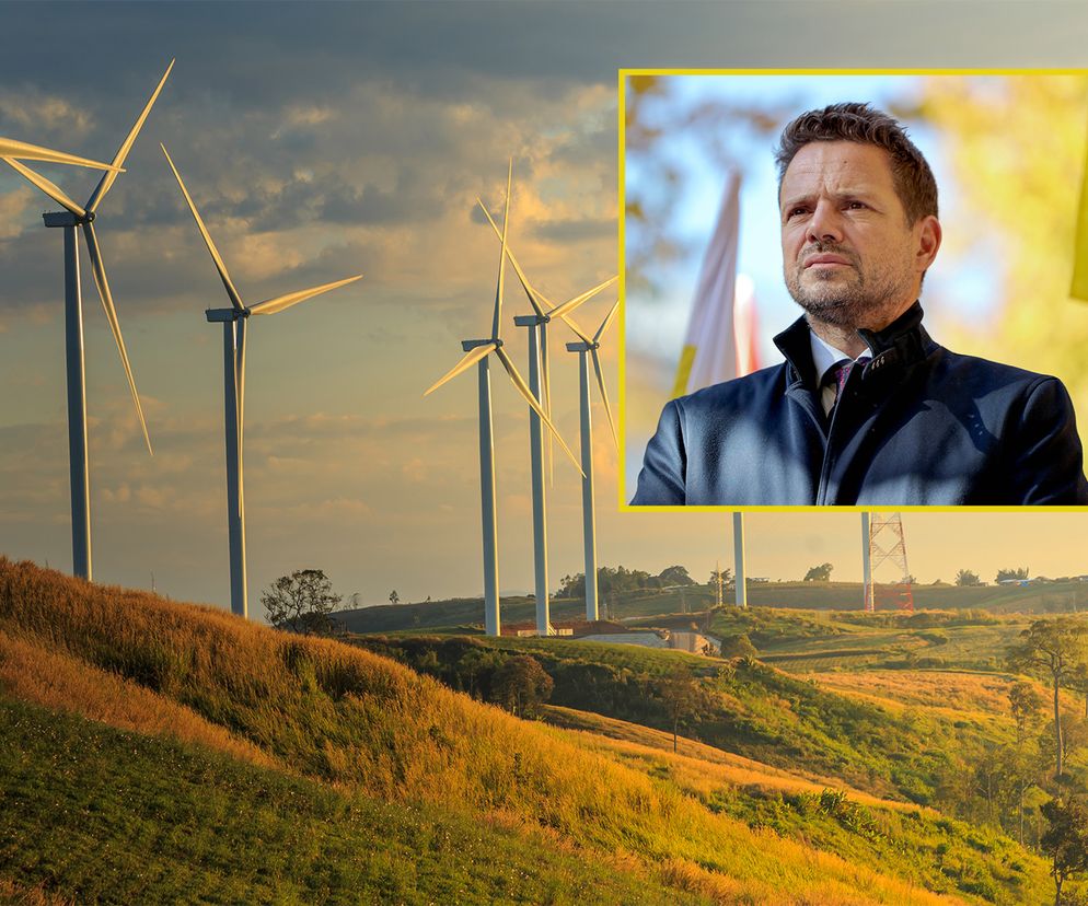 Trzaskowski stawia na wiatraki