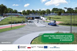 Warszawa. Tunel w Wesołej