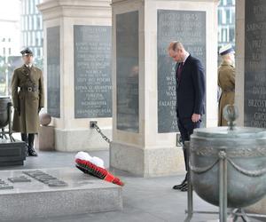 Książę William złożył wieniec na Grobie Nieznanego Żołnierza