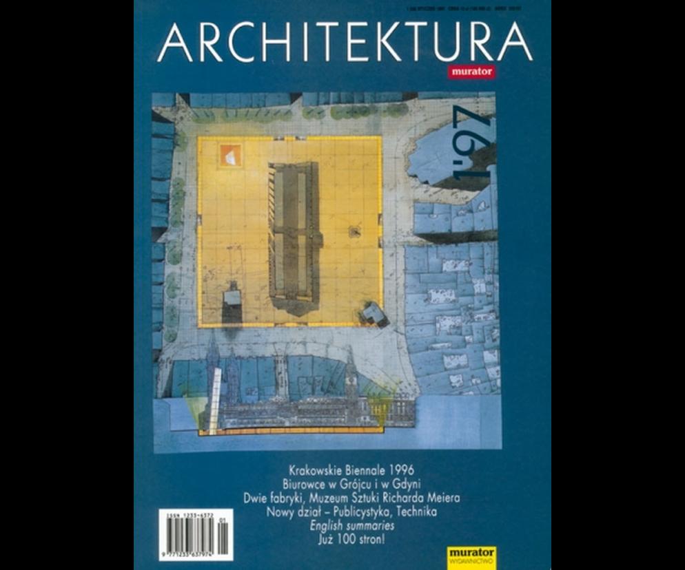 Okładka Miesięcznik Architektura 01/1997