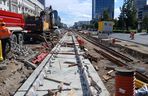 Przebudowa torowiska tramwajowego na ul. Marszałkowskiej w Warszawie