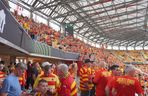 Kibice Jagiellonii Białystok przed meczem z Realem Betis 17.04.2025