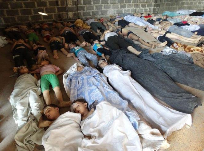 Syria, zagazowane ciała