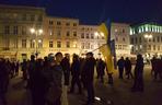 Bydgoszcz. Protest przeciwko wojnie w Ukrainie