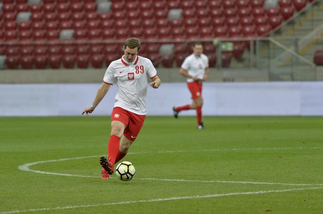 Premier Morawiecki na specjalnym meczu. Stadion Narodowy im. Kazimierza Górskiego