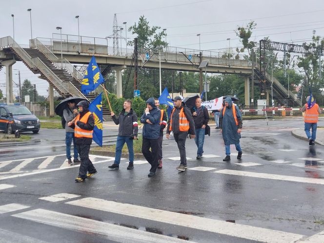 Strajk kolejarzy Bydgoszcz 28.07.25
