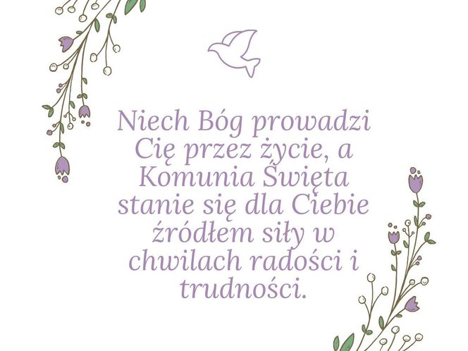 e-kartki z okazji Pierwszej Komunii Świętej