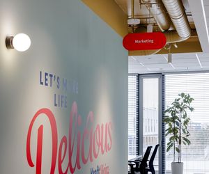 Biuro Kraft Heinz w kompleksie Harmony Office Park na warszawskim Mokotowie
