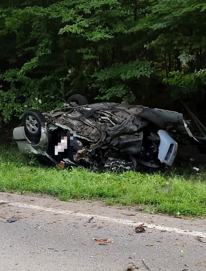 Śmiertelny wypadek na DK 57. Nie żyje 26-letni mężczyzna. Policja ustala jego tożsamość [ZDJĘCIA]