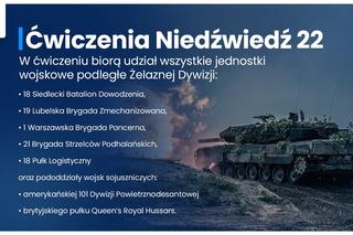 Ćwiczenia Niedźwiedź22 na poligonie w Nowej Dębie