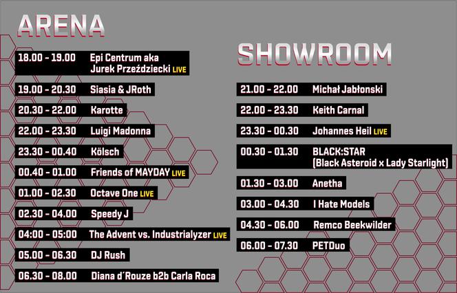 MAYDAY Timetable