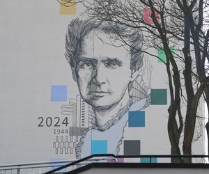 Na gmachu WPiA UMCS można podziwiać mural z wizerunkiem Marii Curie-Skłodowskiej 