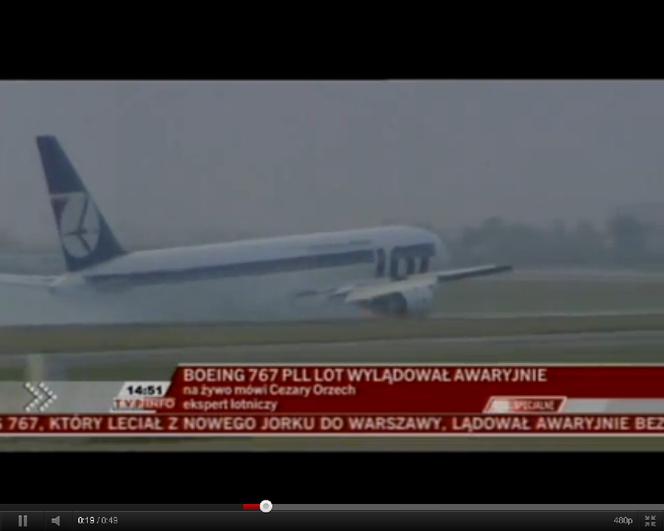 Awaryjne lądowanie Boeinga 767