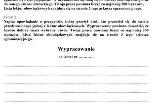 str.17 Próbny egzamin ósmoklasisty 2020. Arkusz z języka polskiego