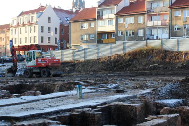Wykopaliska w miejscu hotelu Arkona