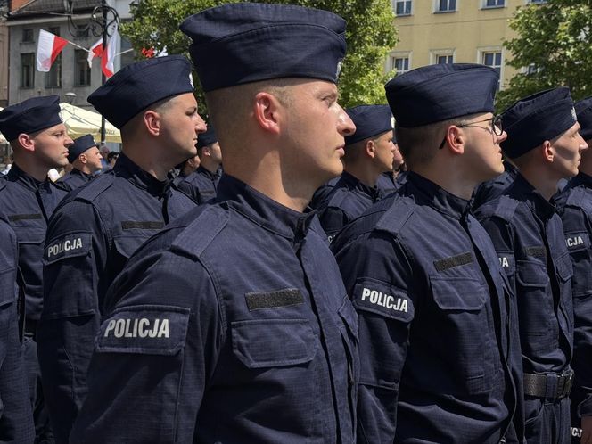 Ślubowanie nowych policjantów Śląskiej Policji