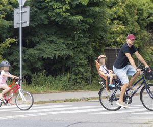 Agnieszka Kaczorowska i Marcin Rogacewicz wybrali się na rowery 