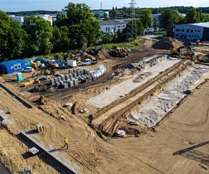 Budowa miejskiej części przystanku Szczecińskiej Kolei Metropolitalnej Stołczyn (Glinki)