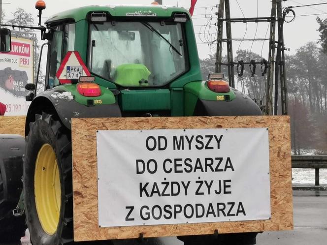 Protest rolników w naszym regionie 